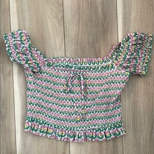 Floral Crop Top - Zara Size M